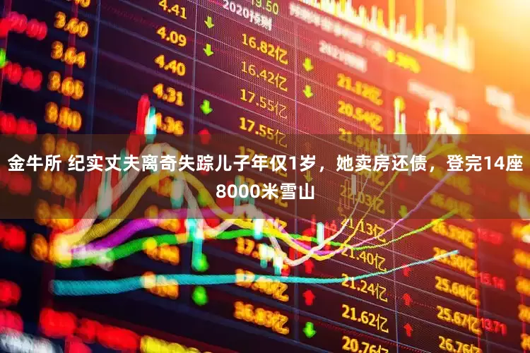 金牛所 纪实丈夫离奇失踪儿子年仅1岁，她卖房还债，登完14座8000米雪山